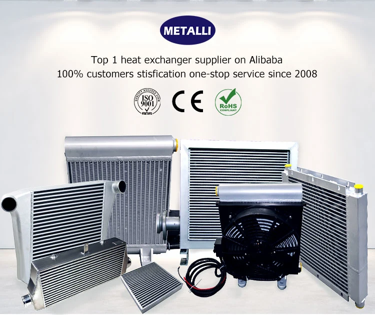 Air Cooled Microchannel Hydraulic Oil Cooler Radiator Heat Exchanger, Air Oil Cooler, Compressor Cooler, Ah1012 Ah1470 Ah1490 Ah1680 Af0510 Af1025 Ah0608 Aw0607