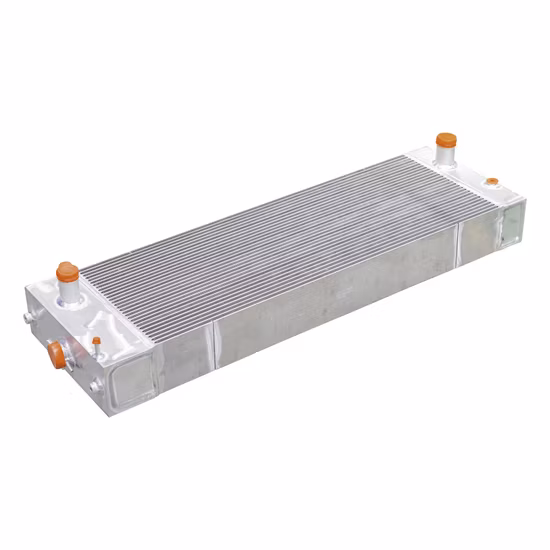 Radiador de aleta de placa de aluminio/refrigerador de aceite/refrigerador de aire de carga para maquinaria de construcción