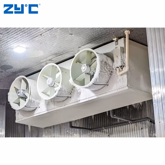 Evaporadores de refrigeración de alta eficiencia, enfriador de intercambiador de aire para cámara frigorífica, almacenamiento en frío, tipo techo, enfriador de aire Industrial
