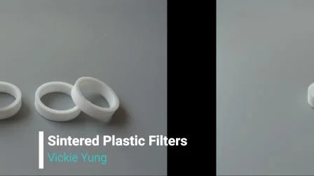 Plástico de ultra polímero PE PTFE PA PP Polvo 0,5 ~ 100 micras Filtro de cartucho de agua sinterizado con diferentes diseños de filtro plisado/varilla/tableta/tubo/disco